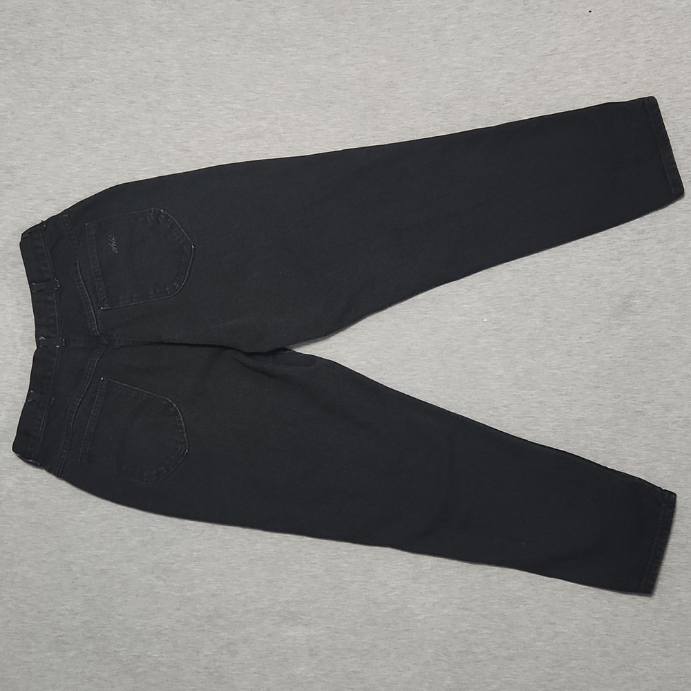 RARE!! Vintage Plus Size Chic High Rise Curvy Straight Taper Black "Mom" Jeans